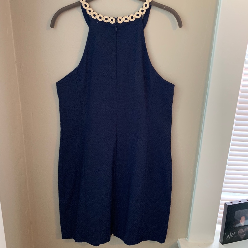 NWT Lilly Pulitzer, Navy Sasha Shift Dress - Picture 3 of 5
